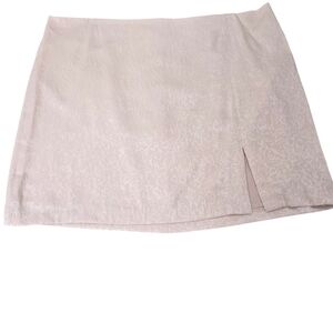 House of Harlow 1960 Light Pink Feminine Floral Print Mini Skirt Size XL
